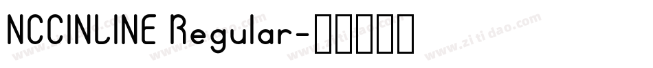 NCCINLINE Regular字体转换